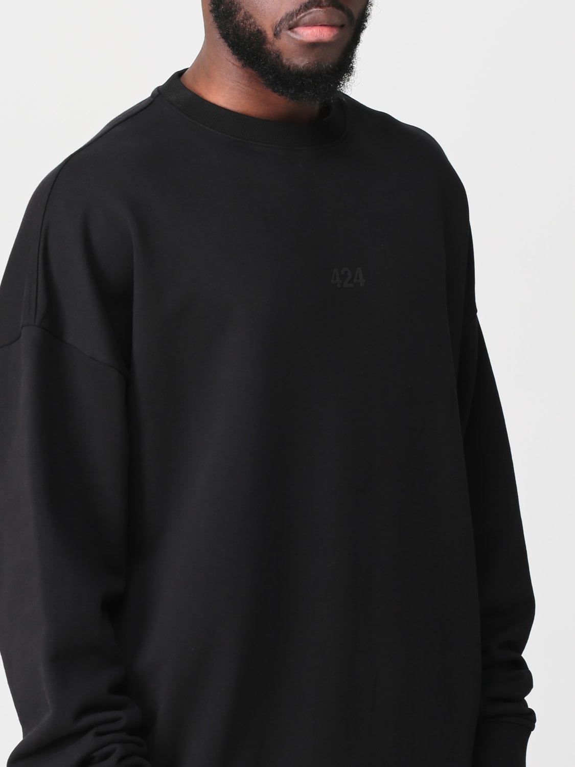 424 SUDADERA: Sudadera hombre 424, Negro - Img 5