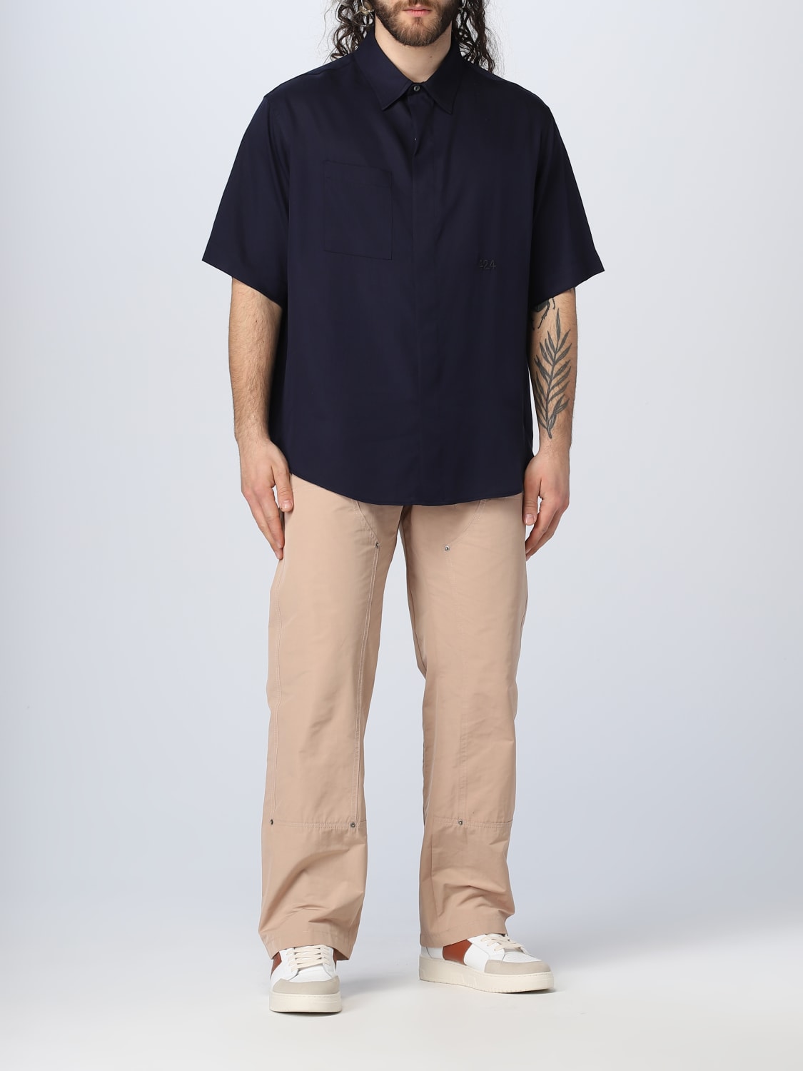 424 SHIRT: Shirt men 424, Blue - Img 2