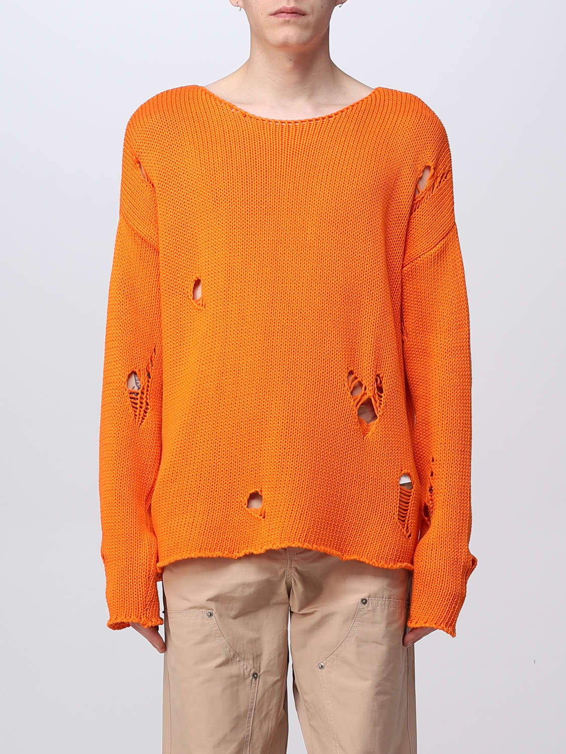 424 Sweater men Orange 424 sweater 34424M601236055 online at GIGLIO.COM