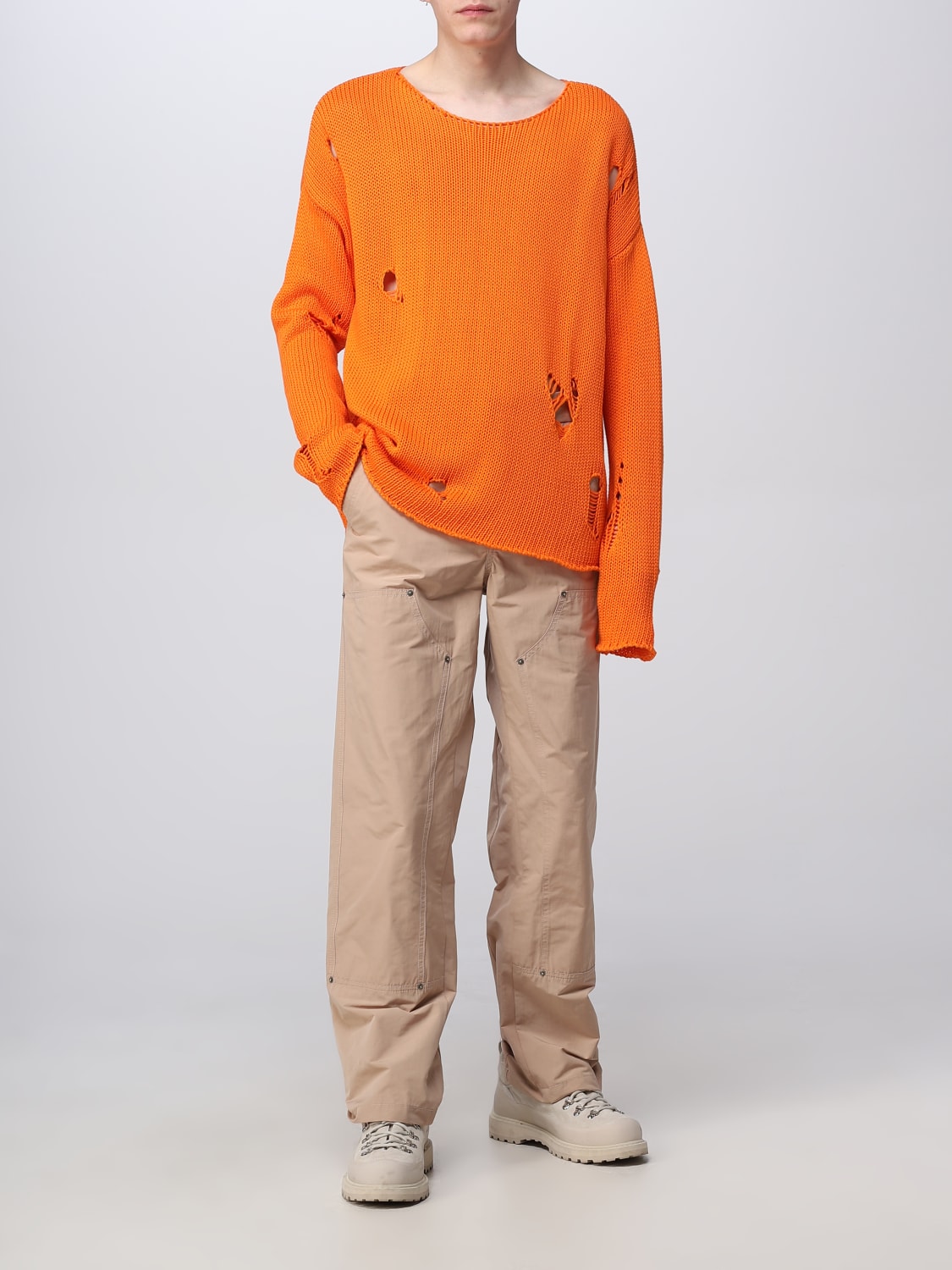 424 SWEATER: Sweater men 424, Orange - Img 2