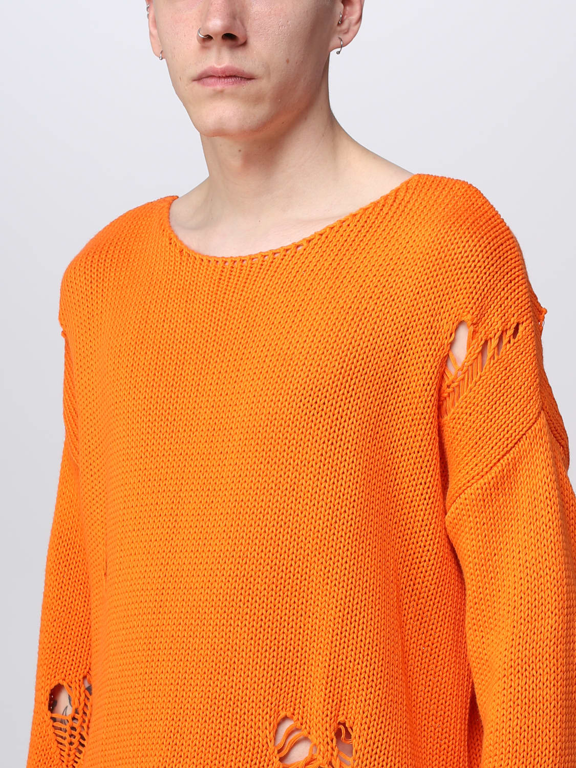 424 SWEATER: Sweater men 424, Orange - Img 4