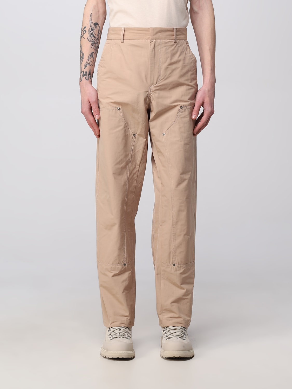 424 PANTS: Pants men 424, Beige - Img 1