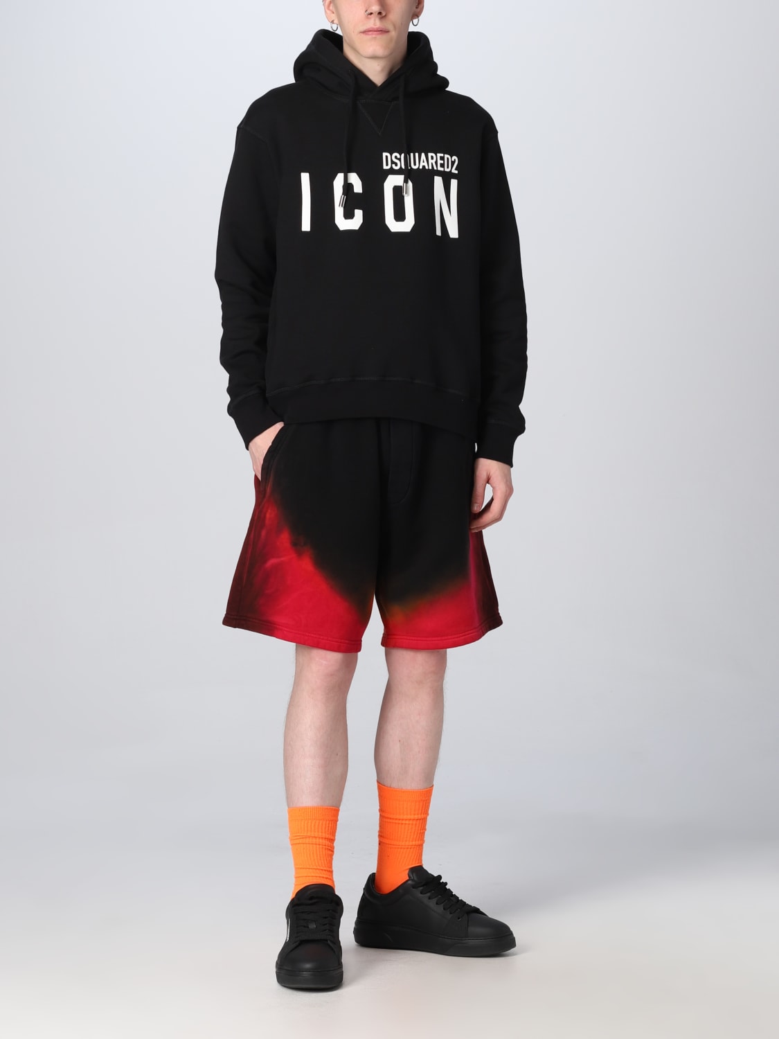 DSQUARED2 卫衣: 卫衣 男士 Dsquared2, 黑色 - Img 2