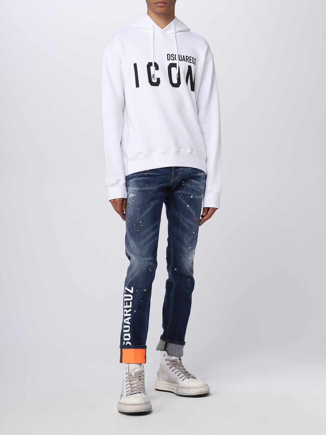 DSQUARED2 SWEATSHIRT: Dsquared2 sweatshirt in cotton, Multicolor - Img 2