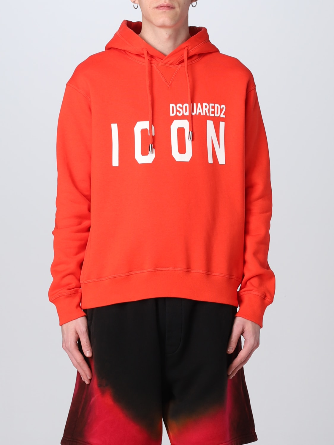 DSQUARED2 SWEATSHIRT: Dsquared2 sweatshirt in cotton, Red - Img 1