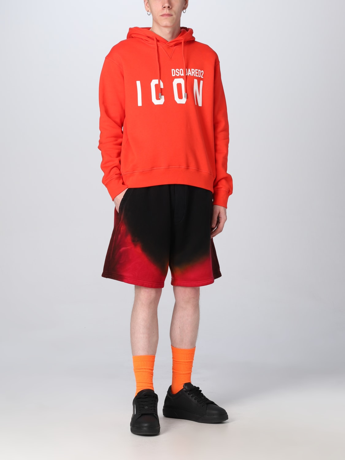 DSQUARED2 SWEATSHIRT: Dsquared2 sweatshirt in cotton, Red - Img 2