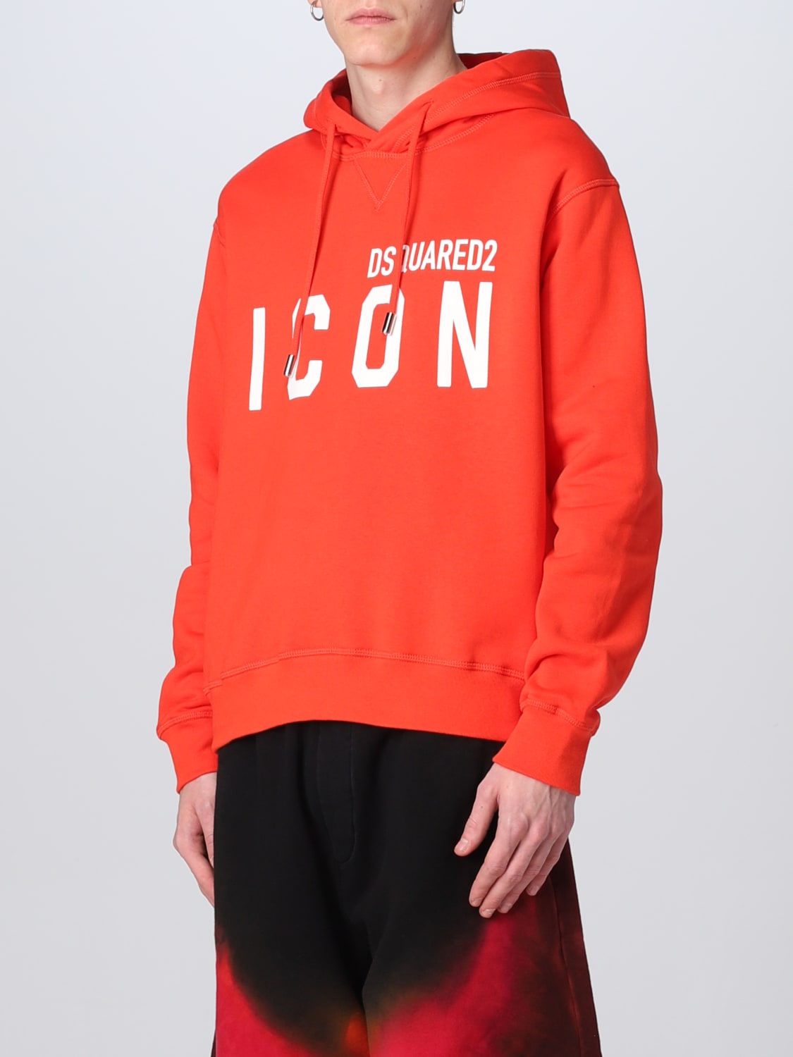 DSQUARED2 SWEATSHIRT: Dsquared2 sweatshirt in cotton, Red - Img 4