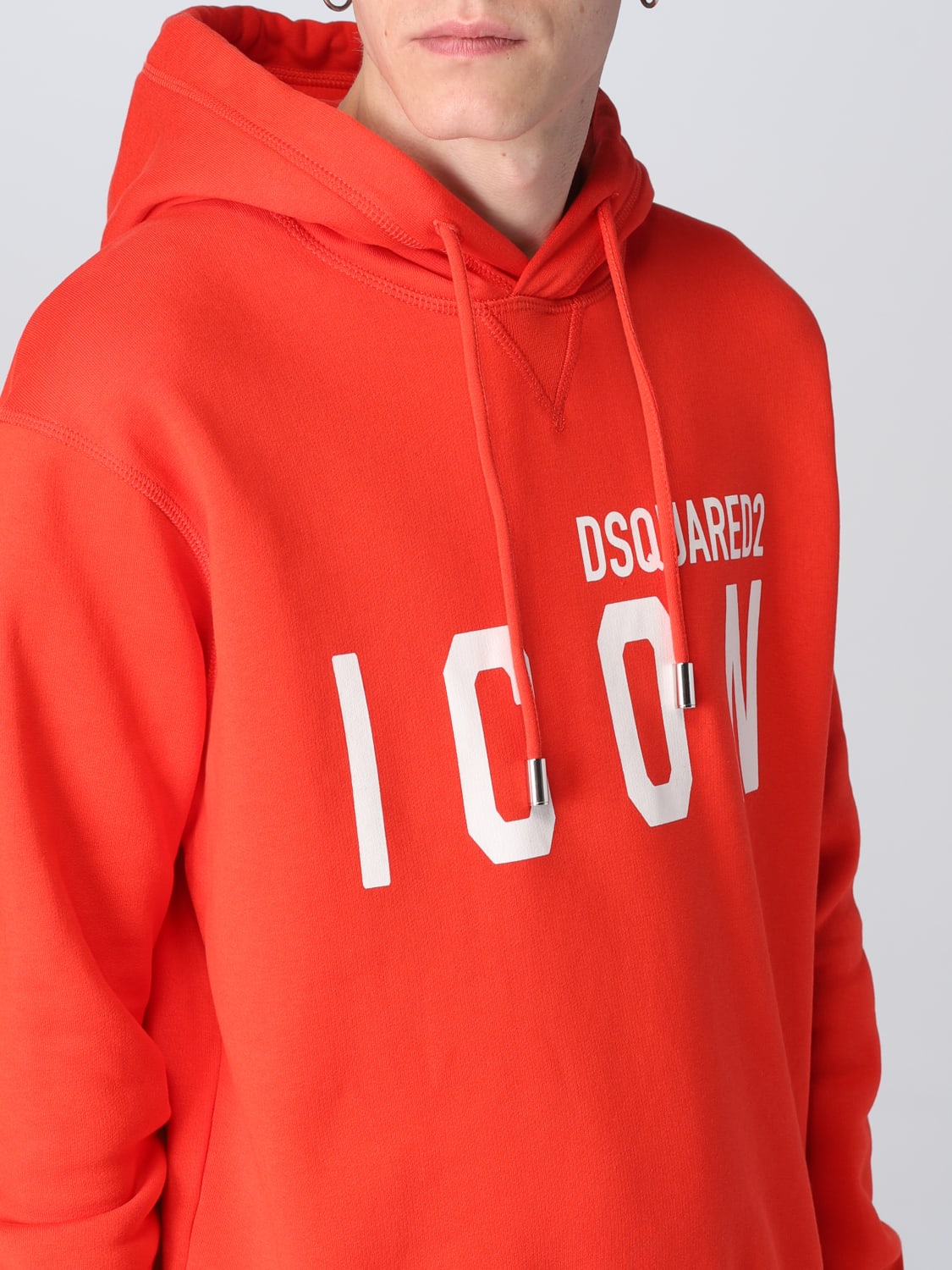 DSQUARED2 SWEATSHIRT: Dsquared2 sweatshirt in cotton, Red - Img 5