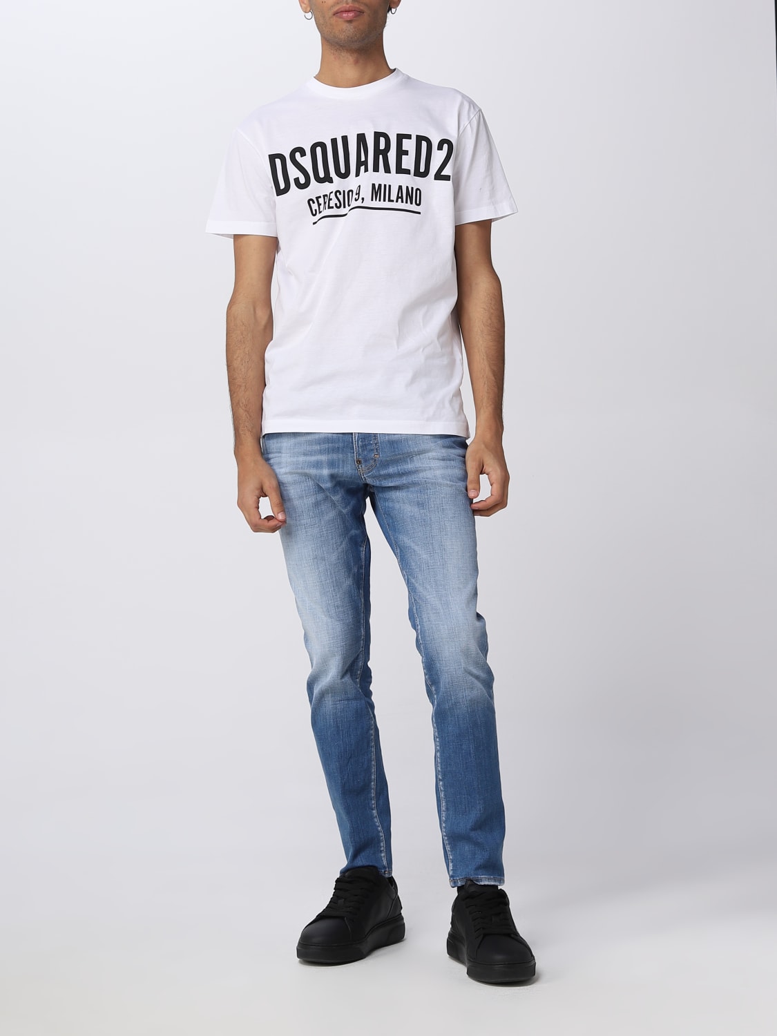 DSQUARED2 T-SHIRT: Dsquared2 cotton T-shirt, White - Img 2