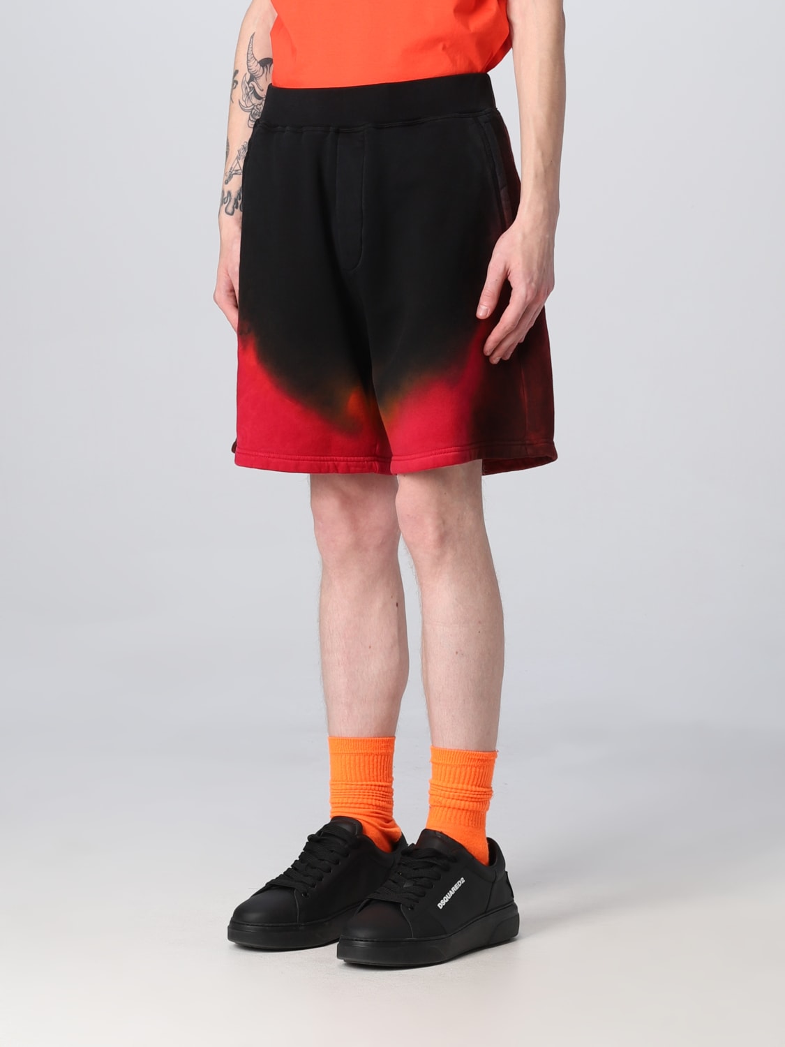 DSQUARED2 SHORT: Dsquared2 shorts in cotton, Black - Img 4