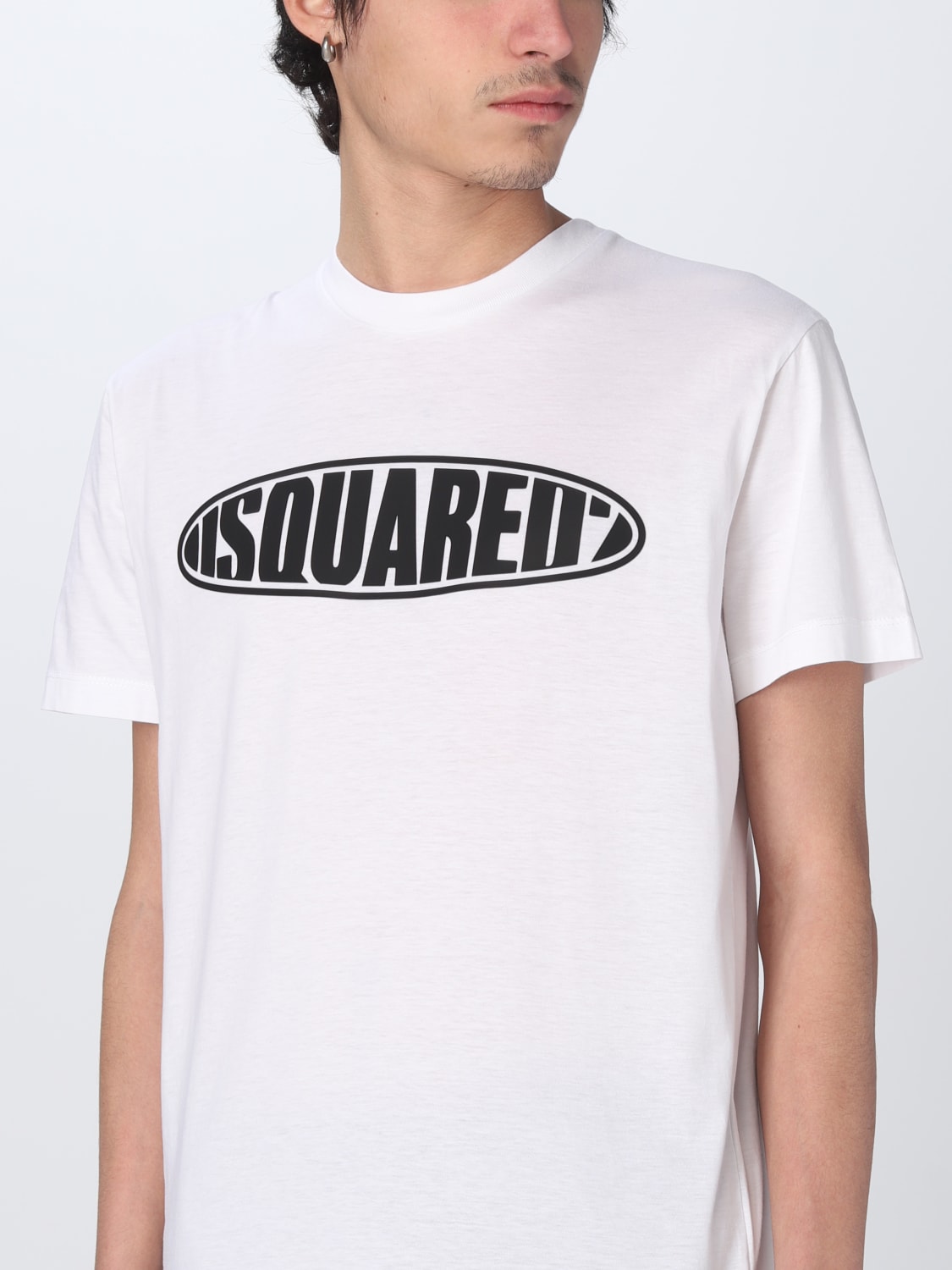 DSQUARED2 T-SHIRT: Dsquared2 T-shirt with logo print, White - Img 4