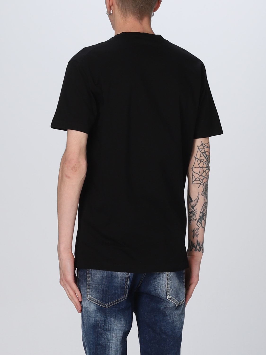 DSQUARED2 T-SHIRT: T-shirt Dsquared2 in cotone, Nero - Img 3