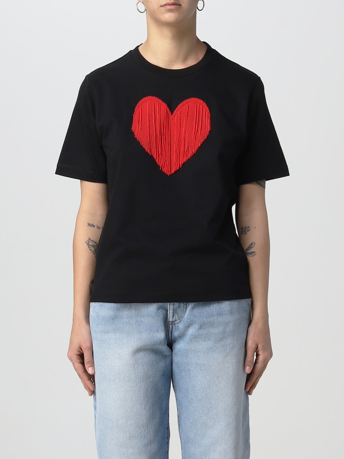 DSQUARED2 T-SHIRT: Dsquared2 cotton T-shirt, Black - Img 1