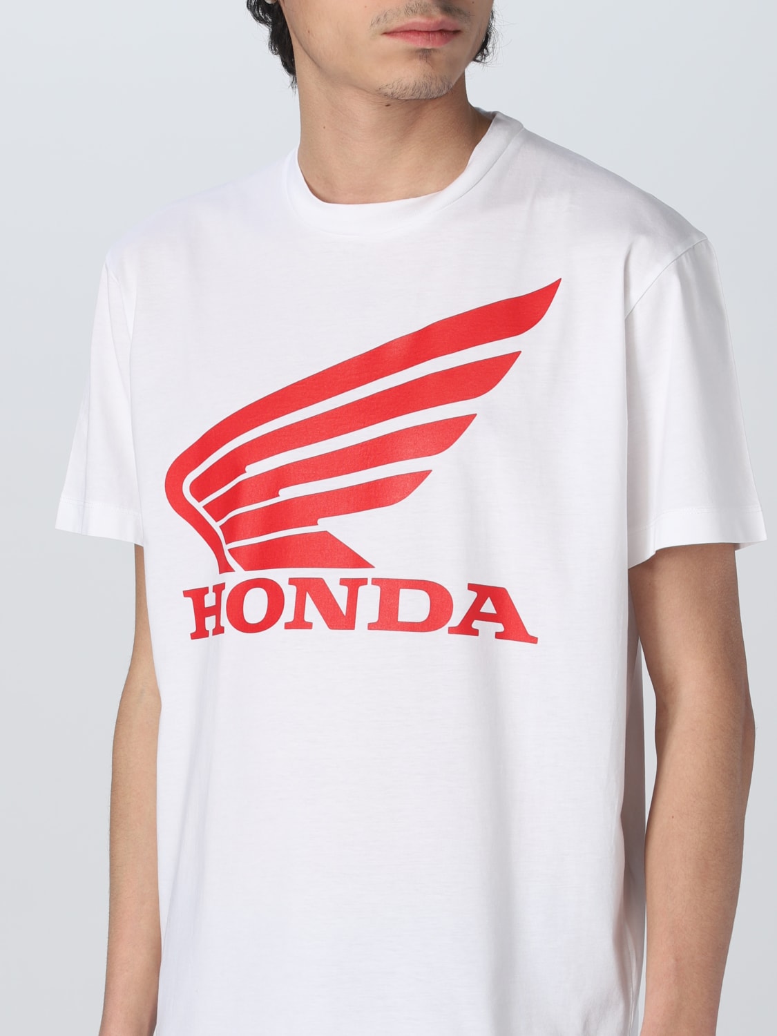 DSQUARED2: T-shirt with maxi Honda print - White | Dsquared2