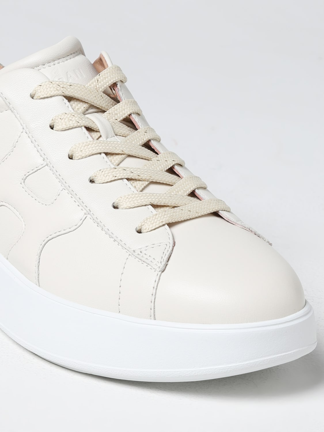 HOGAN SNEAKERS: Sneakers H564 Hogan in pelle, Beige - Img 4