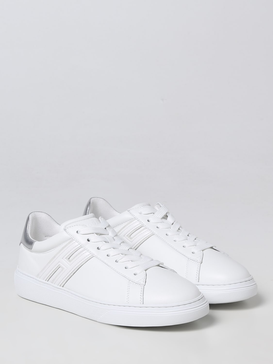 HOGAN SNEAKERS: Hogan H365 sneakers in leather, White - Img 2