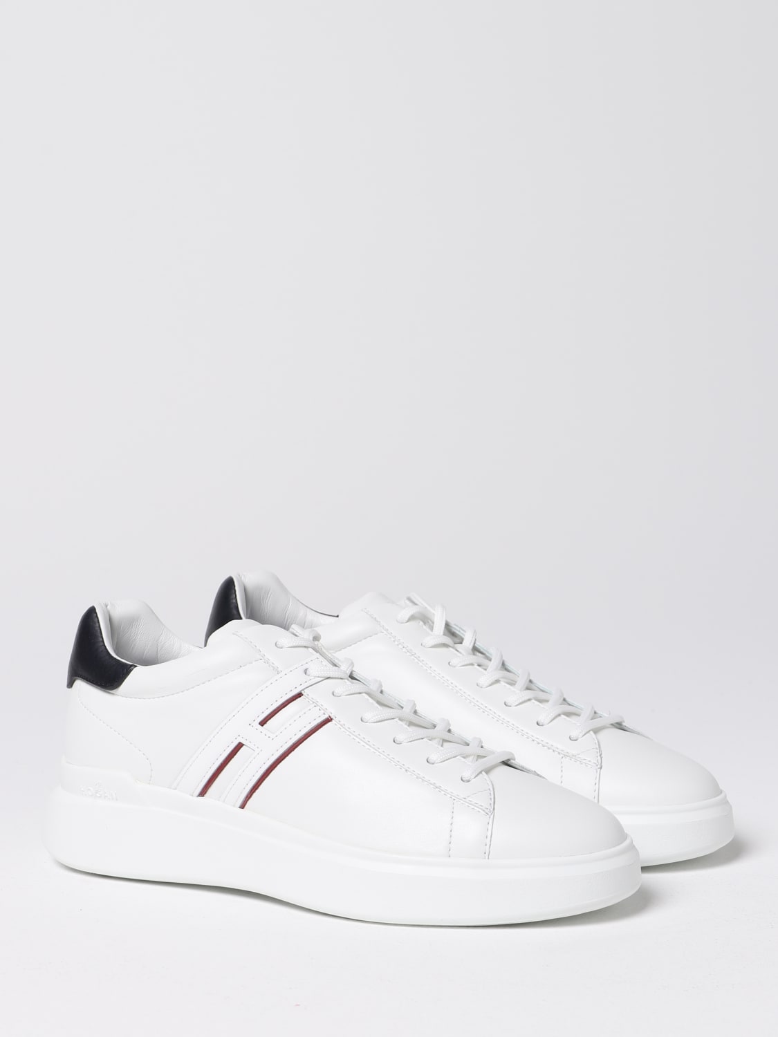 HOGAN SNEAKERS: Sneakers H580 Hogan in pelle, Bianco - Img 2