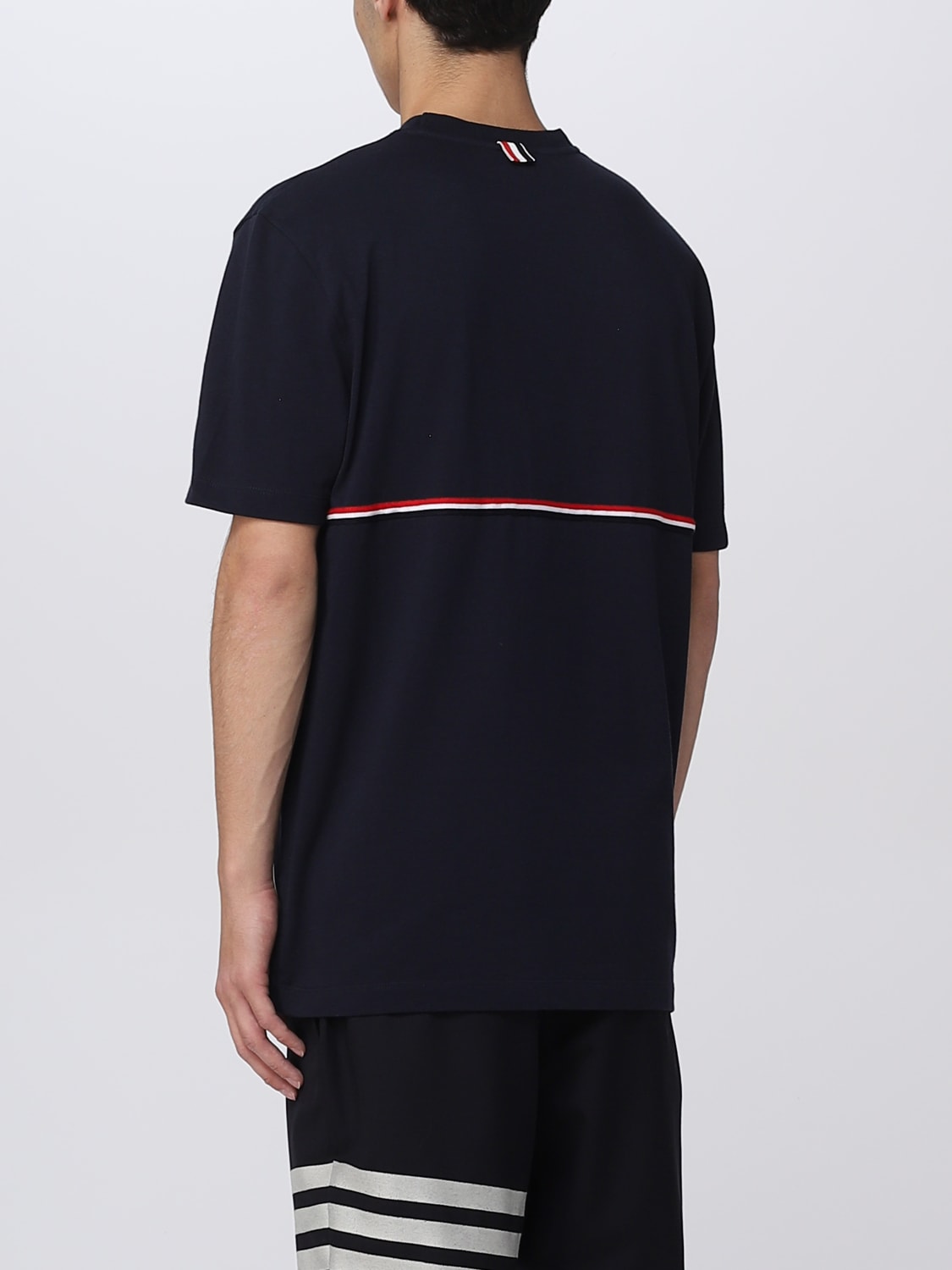 Tシャツ・カットソー THOM BROWNE Men T Shirts MJS221A BLUE THOM BROWNE(トムブラウン) Tシャツ・カットソー(メンズ) - 海外