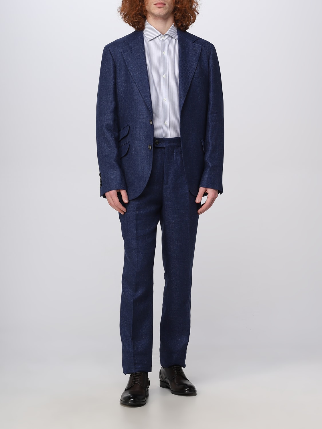 BRUNELLO CUCINELLI スーツ: スーツ メンズ Brunello Cucinelli, ブルー - Img 2