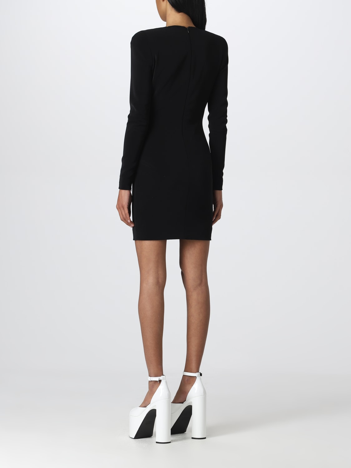 BALENCIAGA ABITO: Abito Balenciaga in tessuto stretch, Nero - Img 2