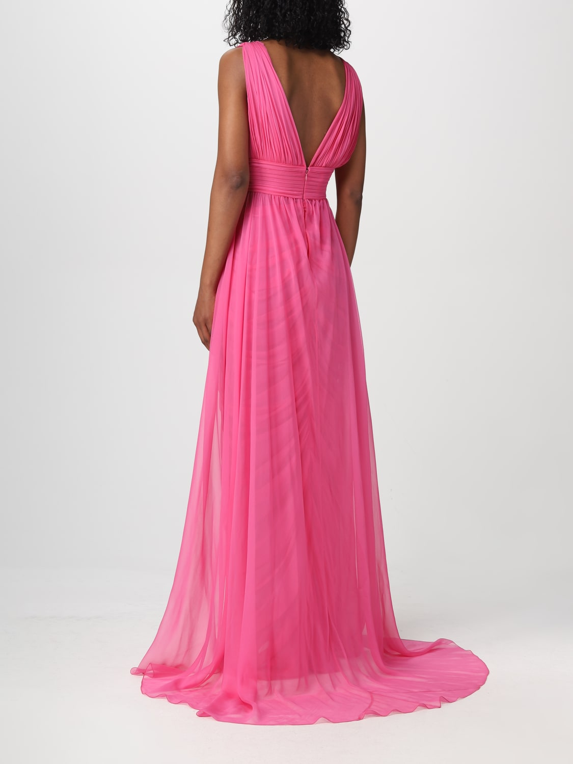 ALBERTA FERRETTI ABITO: Abito Alberta Ferretti in chiffon, Rosa - Img 2