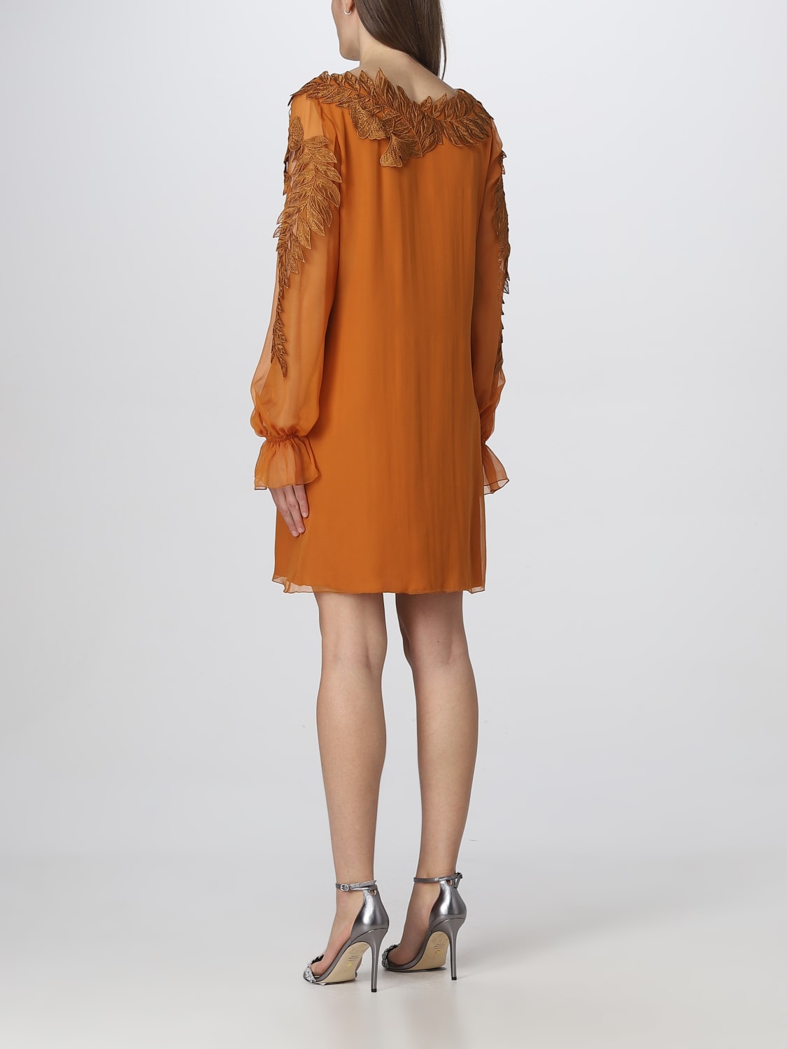 ALBERTA FERRETTI DRESS: Dress woman Alberta Ferretti, Orange - Img 2