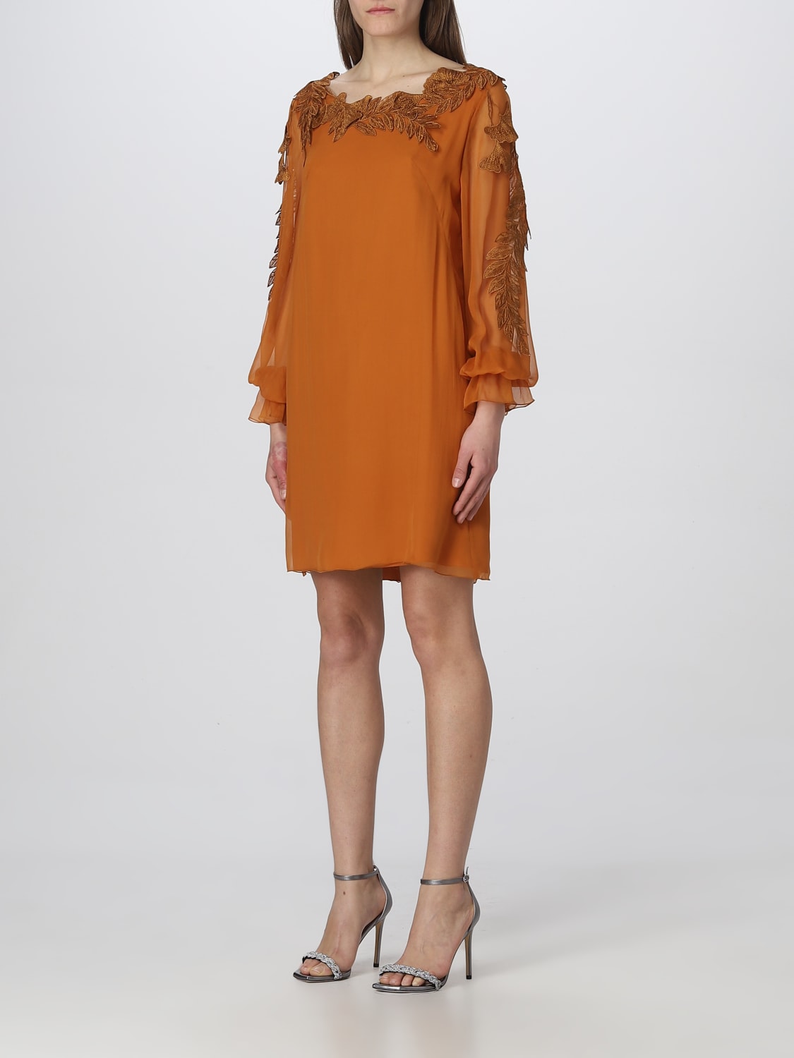 ALBERTA FERRETTI DRESS: Dress woman Alberta Ferretti, Orange - Img 3