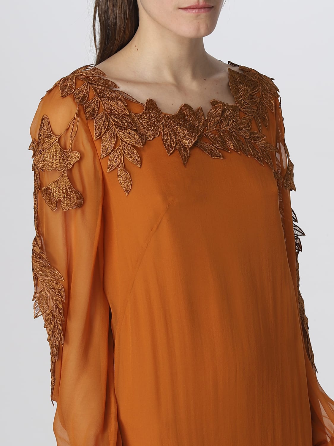 ALBERTA FERRETTI DRESS: Dress woman Alberta Ferretti, Orange - Img 4