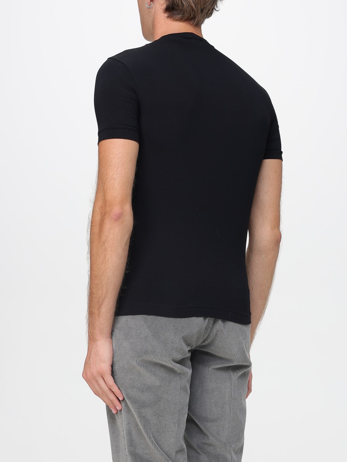 GIORGIO ARMANI T-SHIRT: T-shirt men Giorgio Armani, Black - Img 3