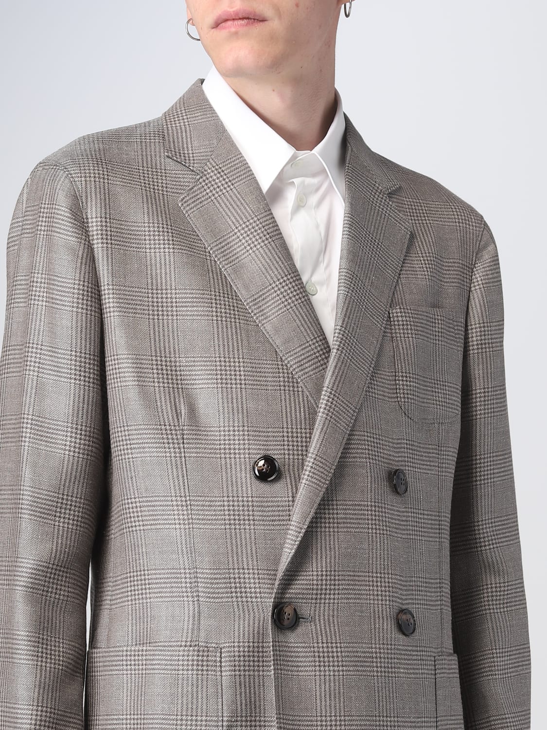 いラインアップ Giorgio Armani Armani Giorgio | Beige - men Blazer Outlet: ジャケット・アウター