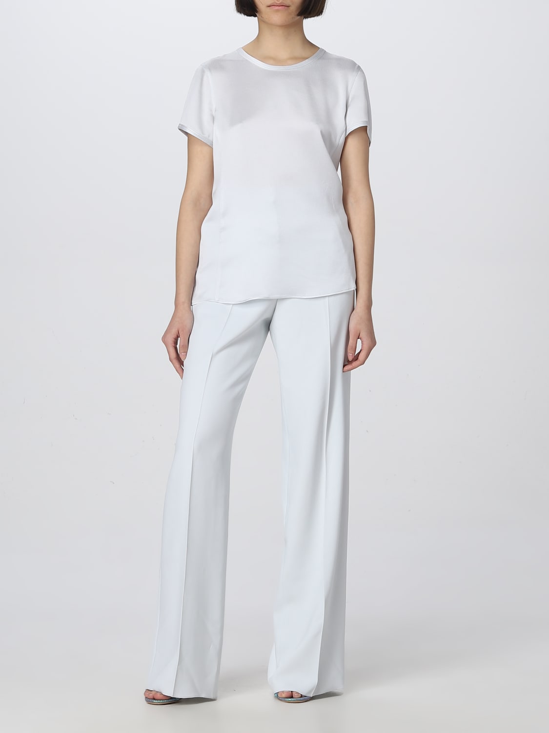 パンツ GIORGIO ARMANI Woman Pants Ice 3SHPP0T3T03NG U9T0 Giorgio Armani Outlet: Pants woman - Ice | Giorgio Armani