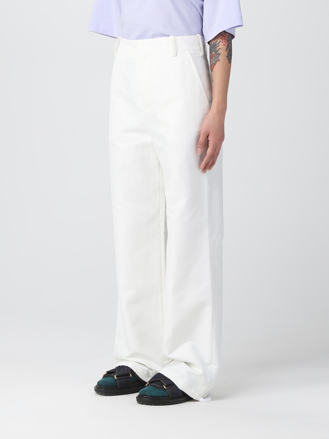 MARNI PANTALON: Pantalon femme Marni, Blanc - Img 4