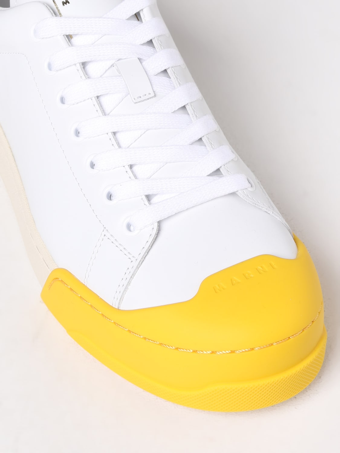 MARNI: Dada Bumper sneakers in leather - White 1 | Marni