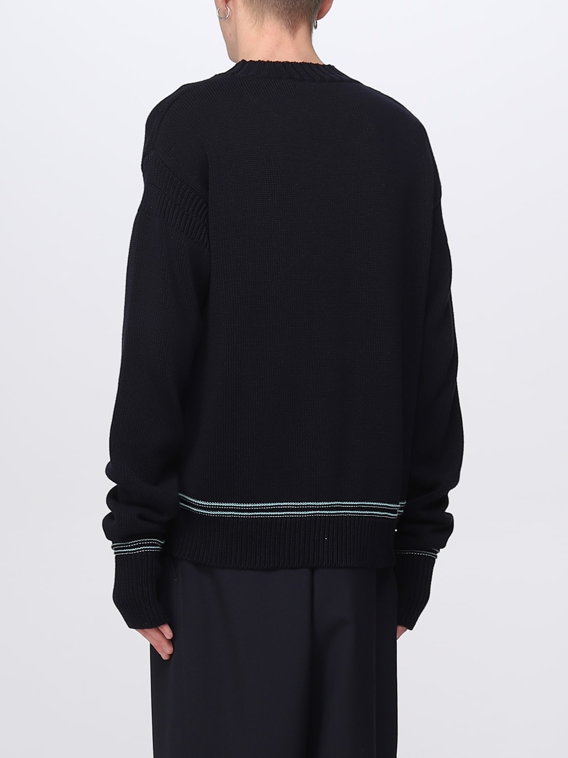 MARNI SWEATER: Marni pullover in cotton, Blue - Img 3