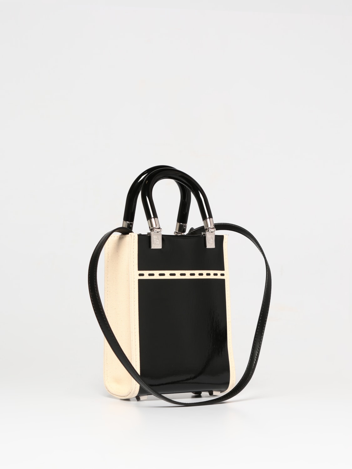 FENDI MINI SAC À MAIN: Sac porté épaule femme Fendi, Noir - Img 3