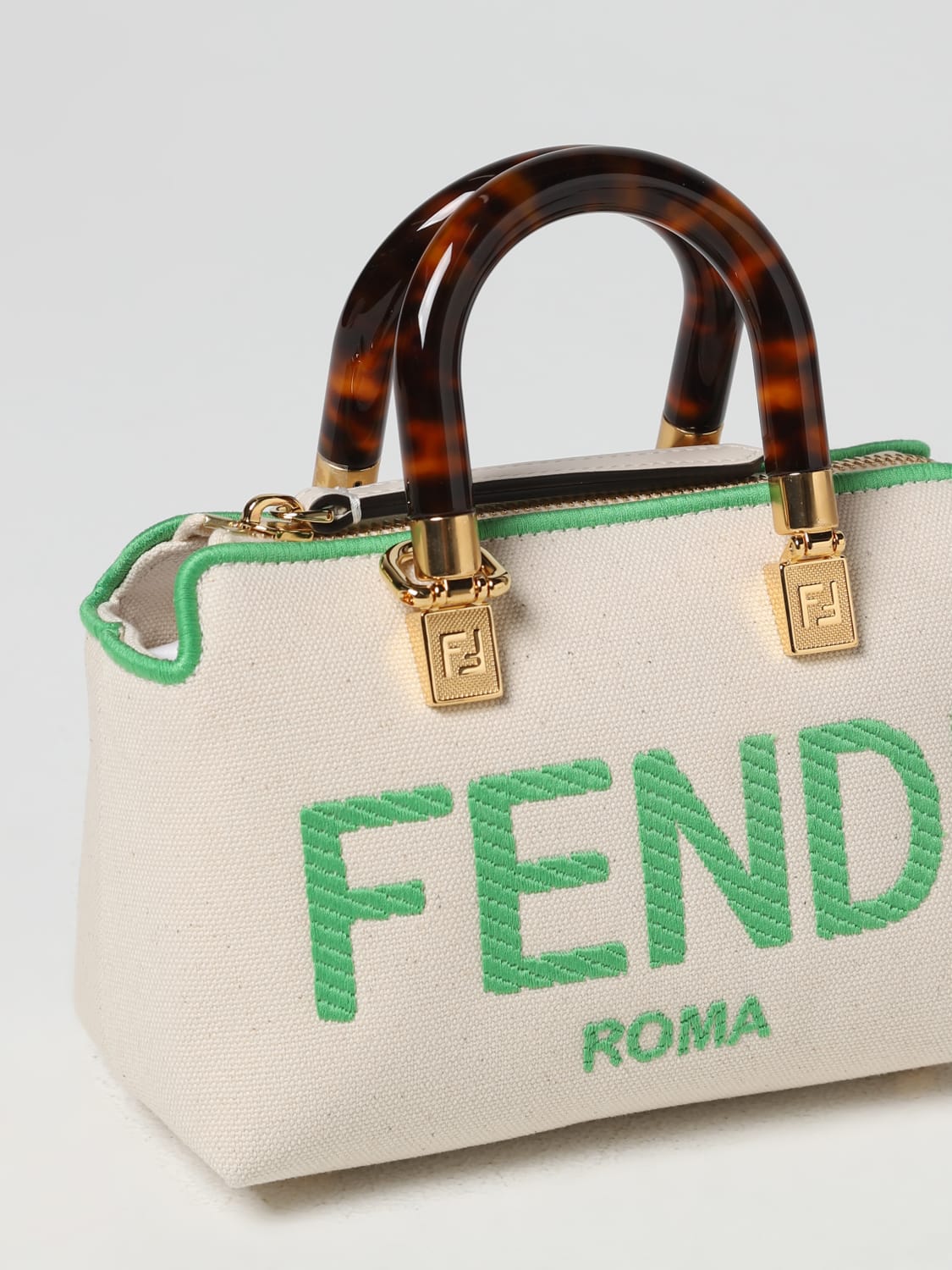 FENDI 迷你包: 肩包 女士 Fendi, 绿色 - Img 4