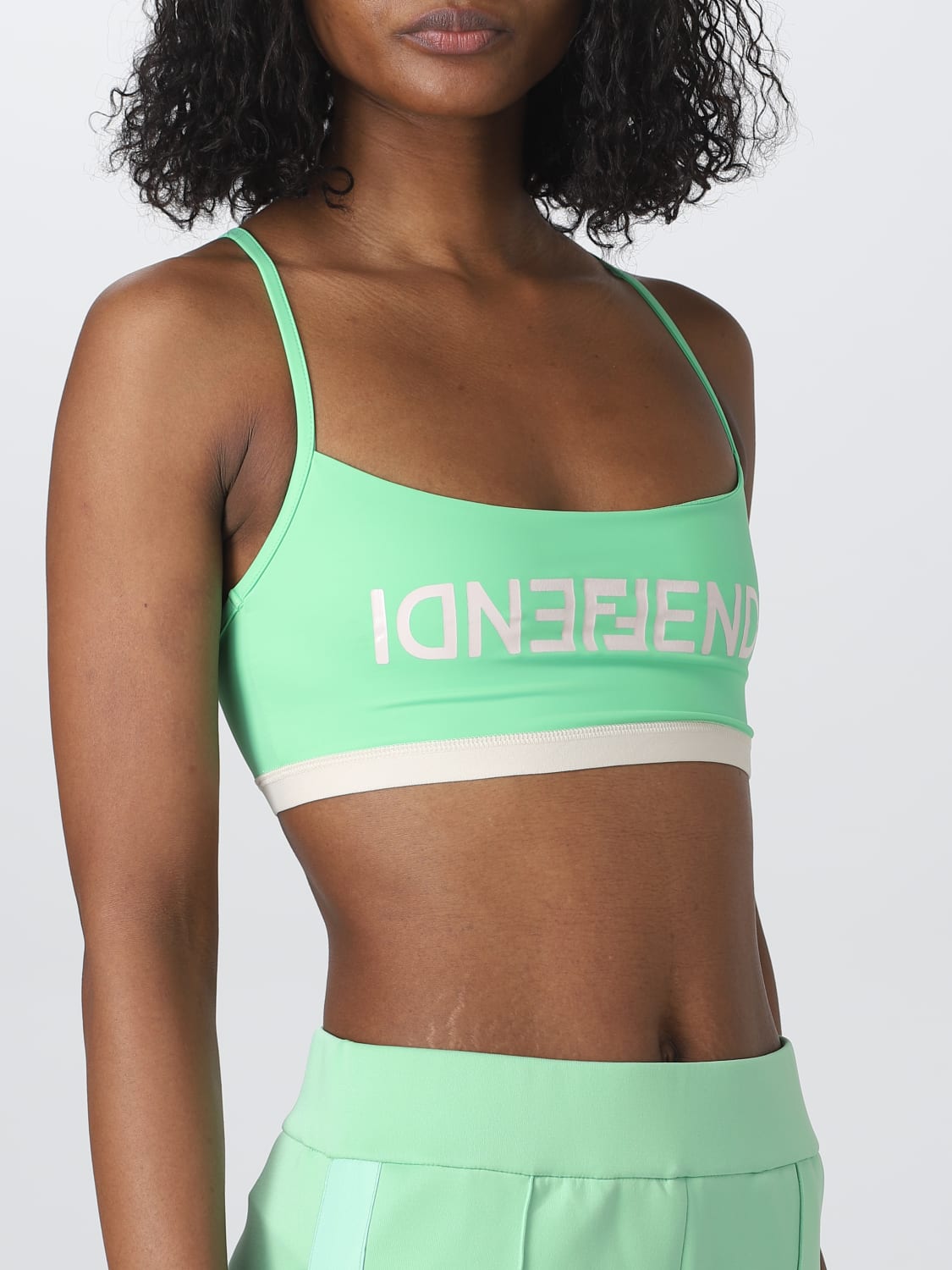 FENDI TOP: Top damen Fendi, Grün - Img 5