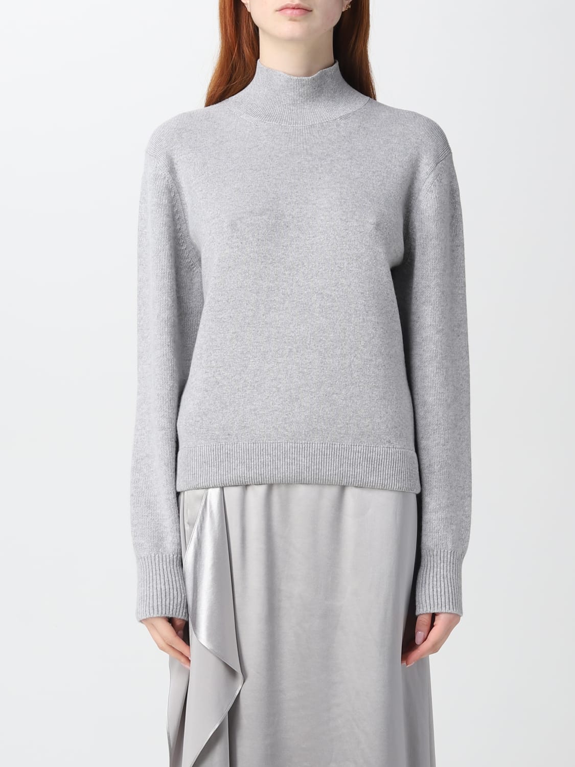 FENDI SWEATER: Fendi cashmere and wool pullover, Grey - Img 1