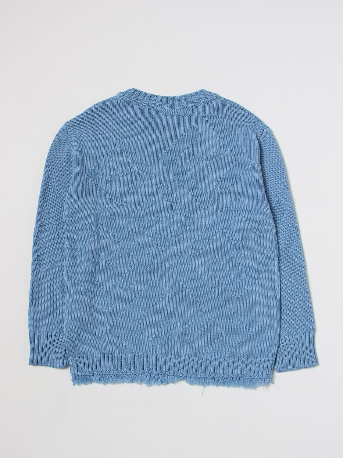 FENDI PULL: Pull enfant Fendi Kids, Bleu Azur - Img 2