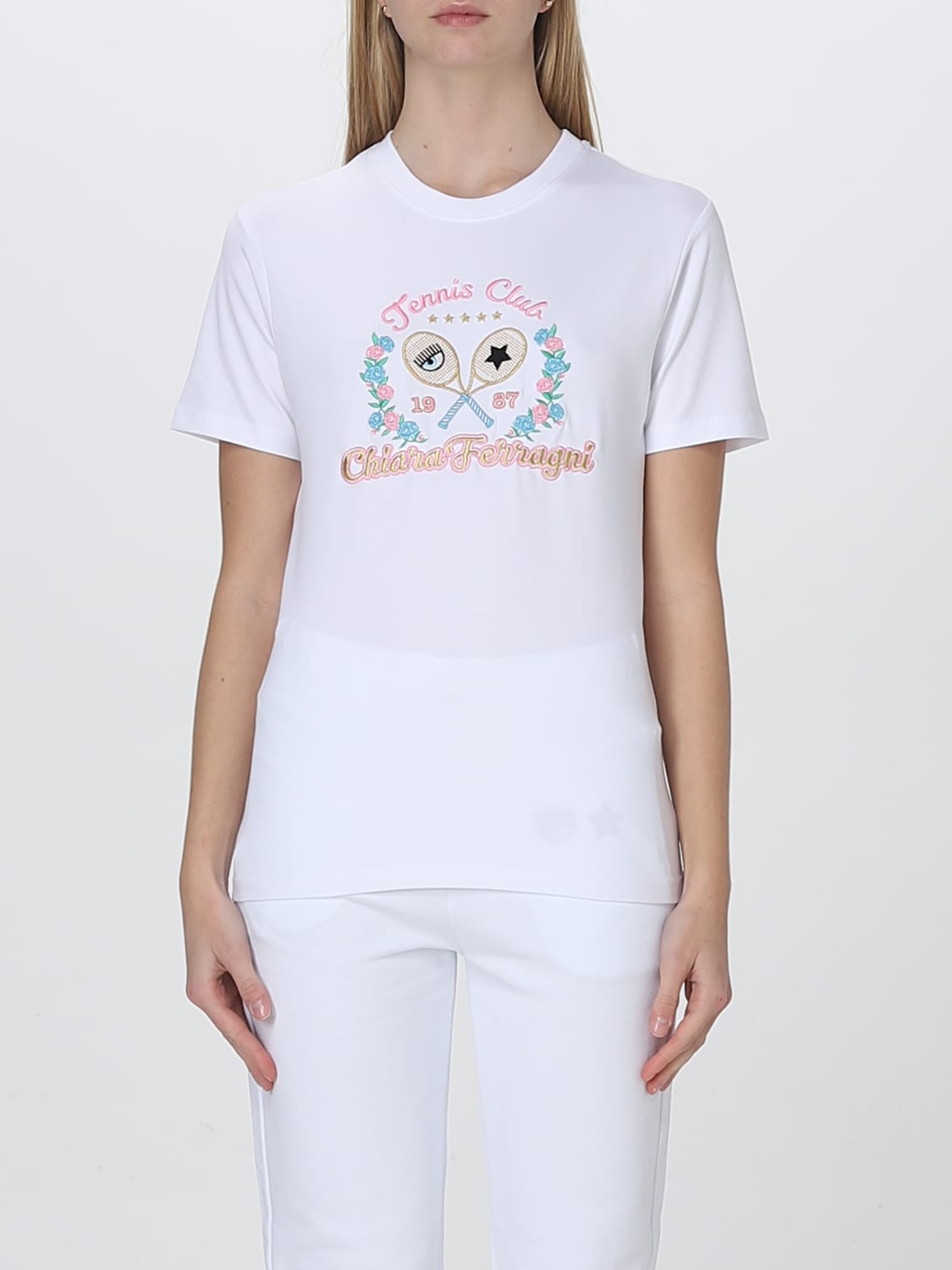 CHIARA FERRAGNI T-SHIRT: T-shirt woman Chiara Ferragni, White - Img 1