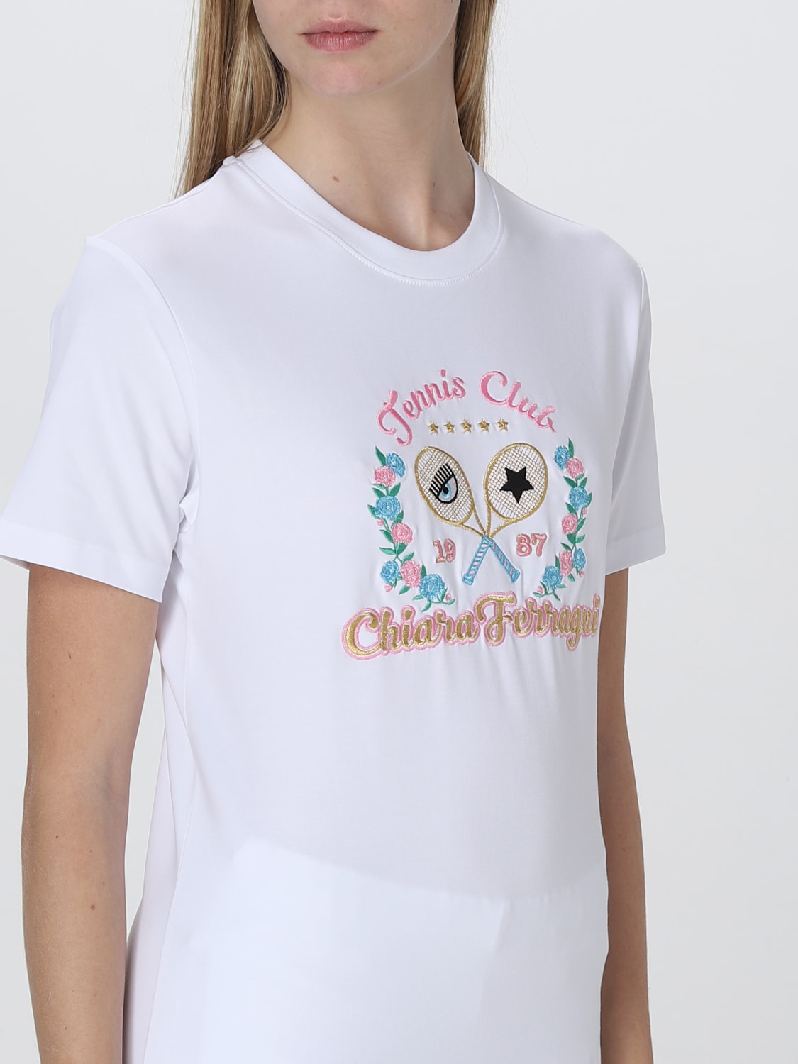 CHIARA FERRAGNI T-SHIRT: T-shirt woman Chiara Ferragni, White - Img 3