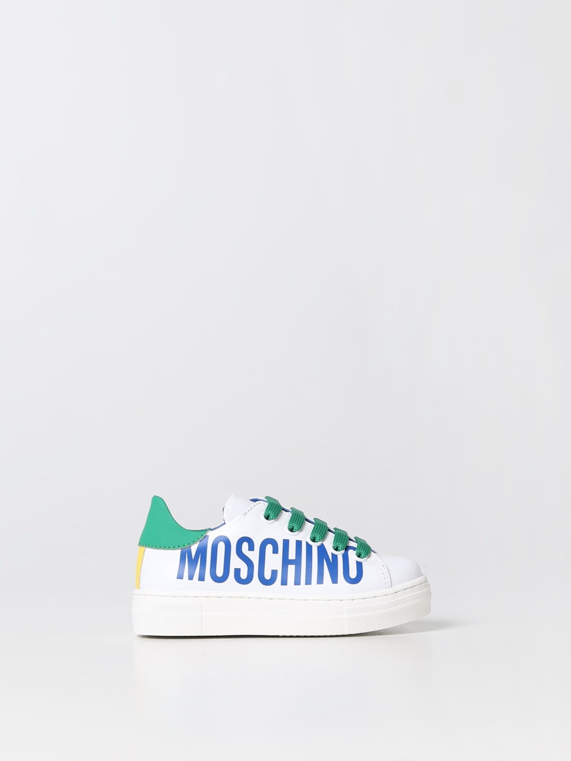 MOSCHINO TEEN SNEAKERS: Shoes kids Moschino Teen, White - Img 1