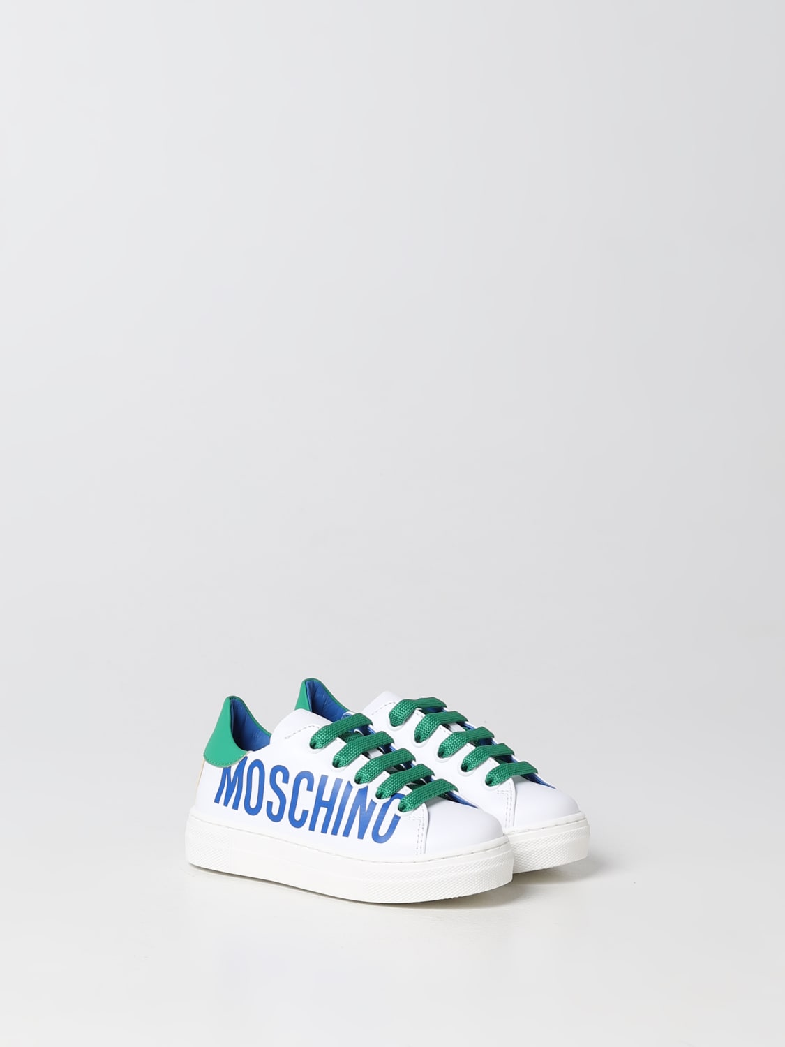 MOSCHINO TEEN SNEAKERS: Shoes kids Moschino Teen, White - Img 2