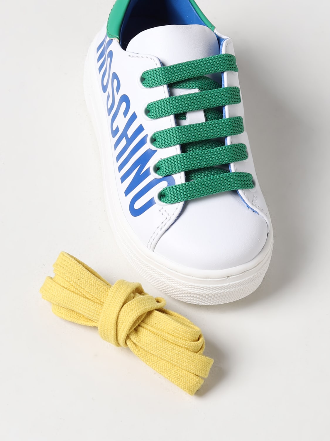 MOSCHINO TEEN SNEAKERS: Shoes kids Moschino Teen, White - Img 4