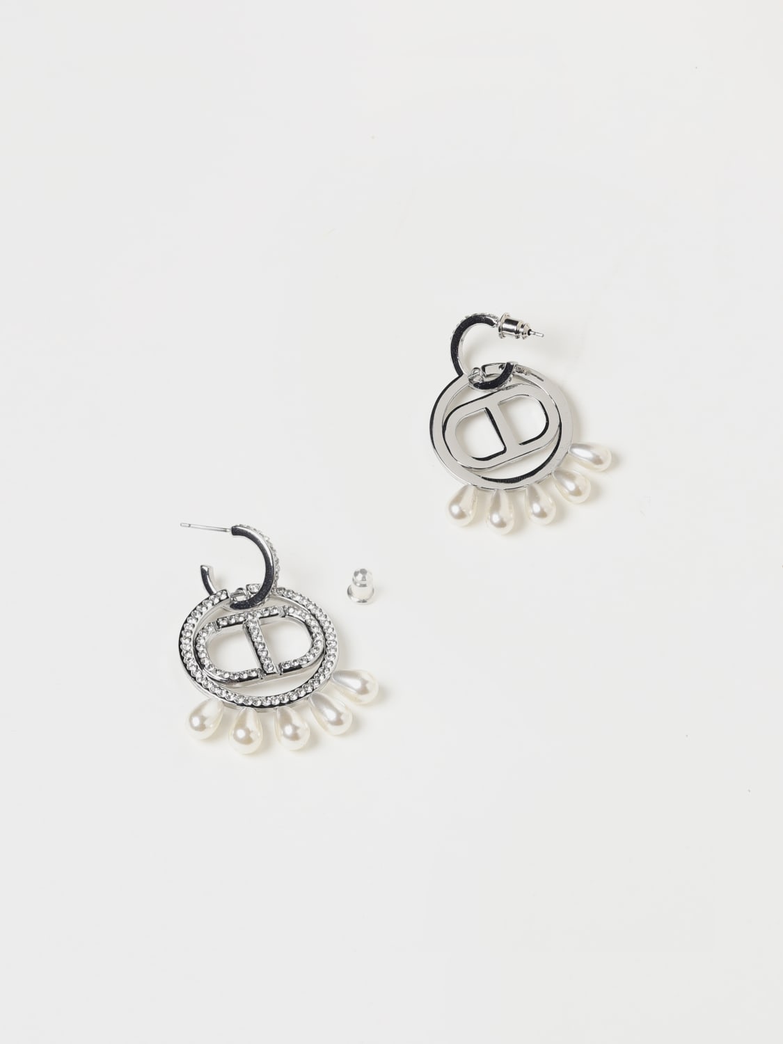 TWINSET JEWEL: Twinset earrings in metal, Silver - Img 2