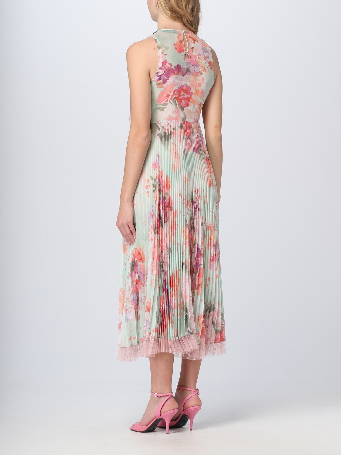 TWINSET DRESS: Twinset dress in creppo, Mint - Img 2