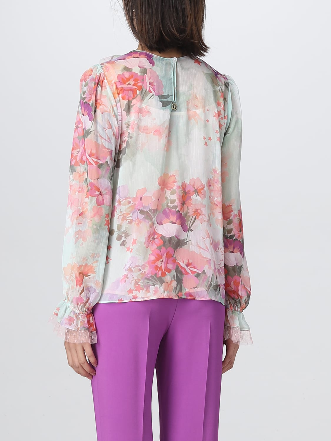 TWINSET TOP: Twinset crepe blouse, Mint - Img 2