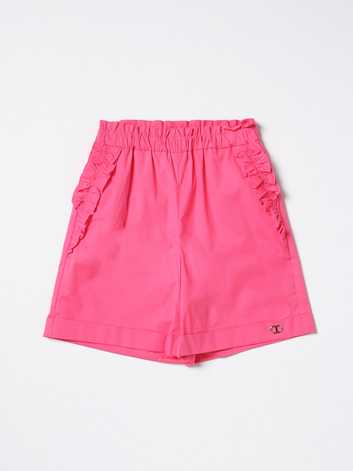 TWINSET SHORT: Twinset shorts in cotton, Fuchsia - Img 1