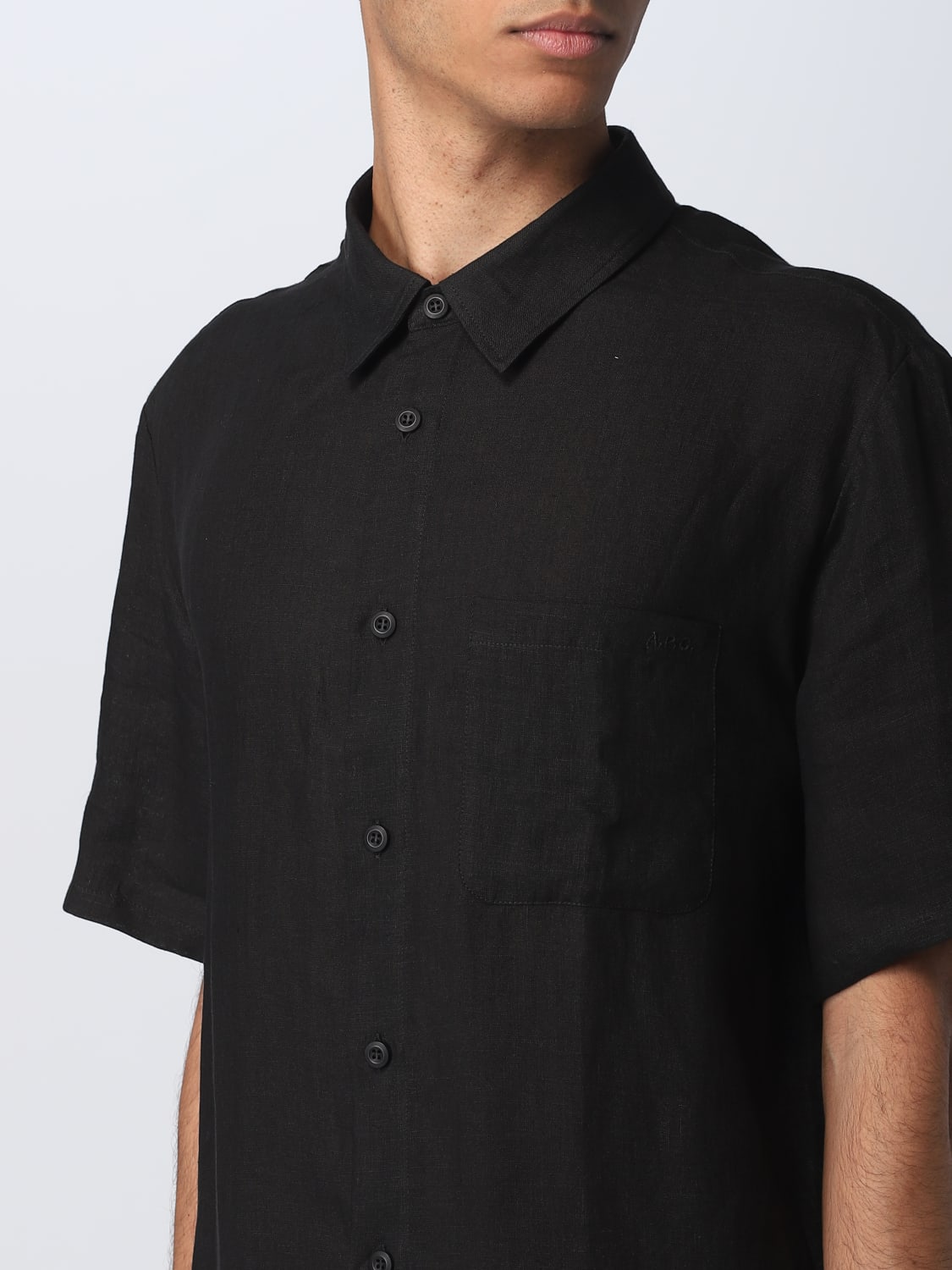 A.P.C. SHIRT: Shirt men A.P.C., Black - Img 3