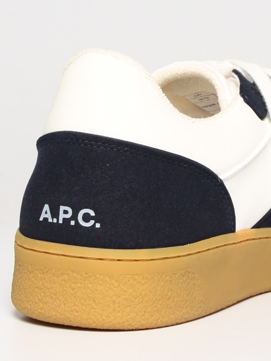 A.P.C. SNEAKERS: Sneakers A.P.C. in pelle sintetica, Blue - Img 3